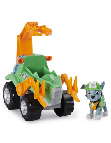 Patrula Catelusilor Set Vehicul Cu Catelus Rocky Si Figurina