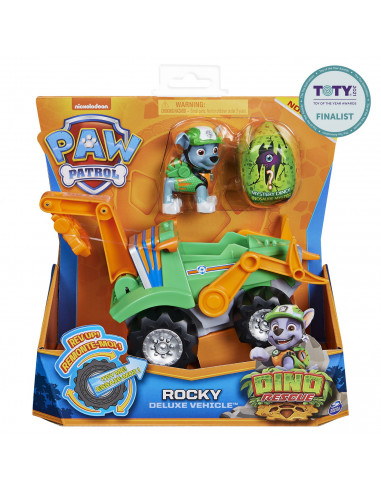 Patrula Catelusilor Set Vehicul Cu Catelus Rocky Si Figurina
