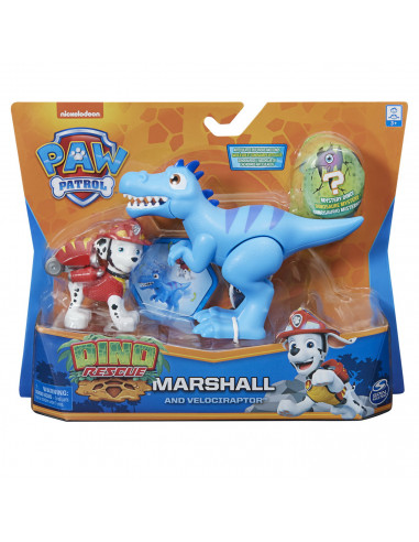 Patrula Catelusilor Set Figurina Catelus Marshall Si Dinozaur