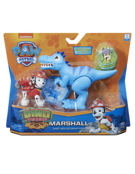 Patrula Catelusilor Set Figurina Catelus Marshall Si Dinozaur