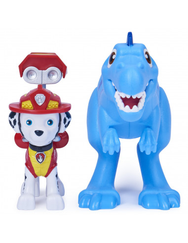Patrula Catelusilor Set Figurina Catelus Marshall Si Dinozaur