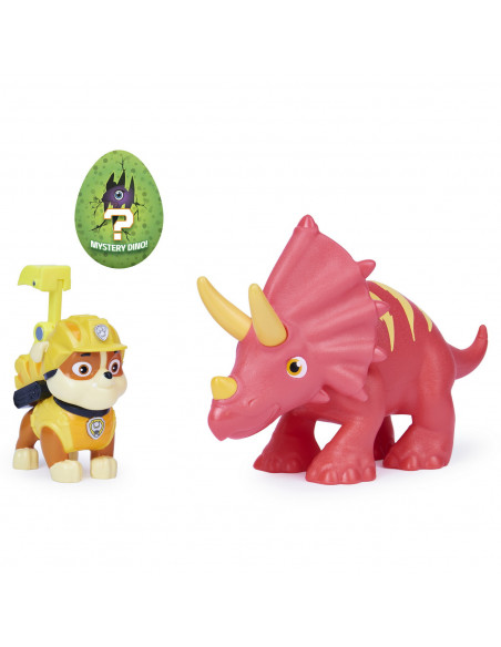 Patrula Catelusilor Set Figurina Catelus Rubble Si Dinozaur