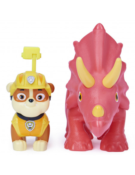 Patrula Catelusilor Set Figurina Catelus Rubble Si Dinozaur
