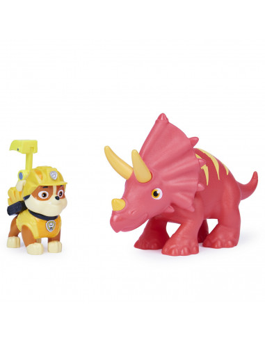 Patrula Catelusilor Set Figurina Catelus Rubble Si Dinozaur