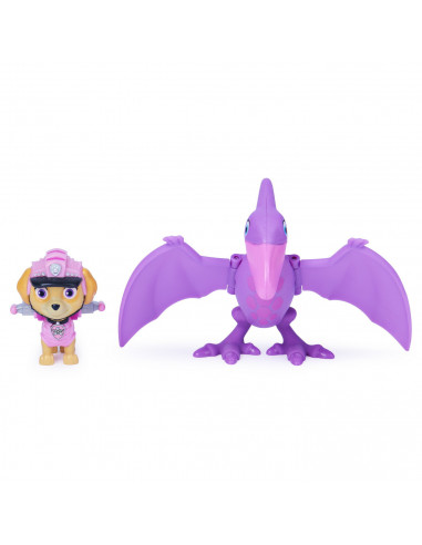 Patrula Catelusilor Set Figurina Catelusa Skye Si Dinozaur