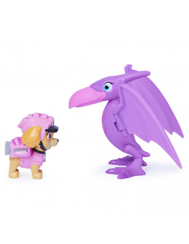 Patrula Catelusilor Set Figurina Catelusa Skye Si Dinozaur