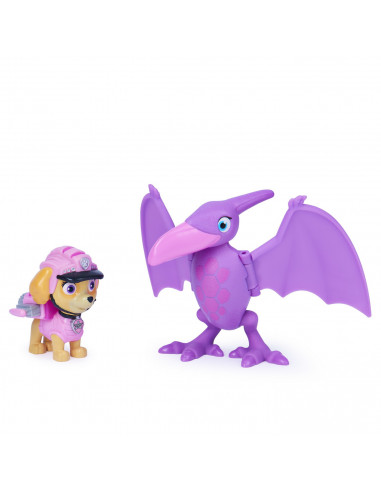 Patrula Catelusilor Set Figurina Catelusa Skye Si Dinozaur