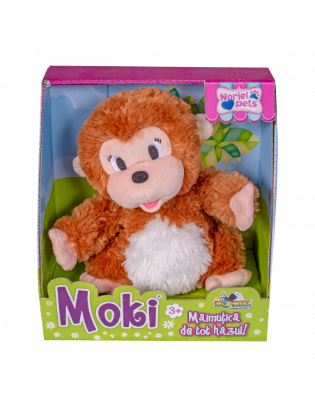 Maimutica Moki, Jucarie De Plush Pets Noriel,INT6680_001