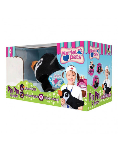 Pinguinul Pin Pin La Doctor, Jucarie De Plus Noriel,NOR4339