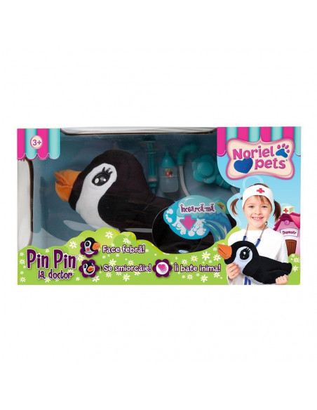 Pinguinul Pin Pin La Doctor, Jucarie De Plus Noriel,NOR4339