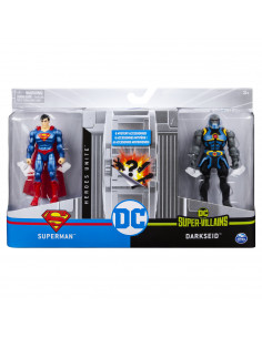 Set 2 Figurine Flexibile Superman Si Darkseid Cu 6 Accesorii