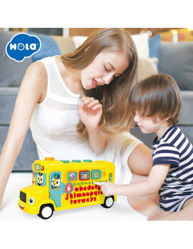Autobuz Scolar Educativ Cu Sunete Si Lumini,3126