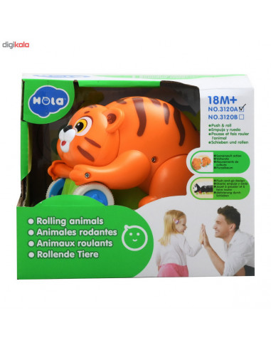 Jucarie Bebe Tigrutul Buclucas Push And Go,3120A_TIGRU