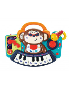 Pianina Bebe Maimutica Dj Cu Lumini Sunete Si Microfon,3137 2