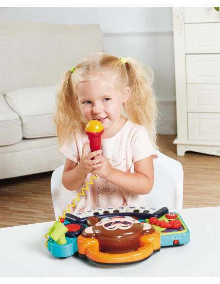 Pianina Bebe Maimutica Dj Cu Lumini Sunete Si Microfon,3137