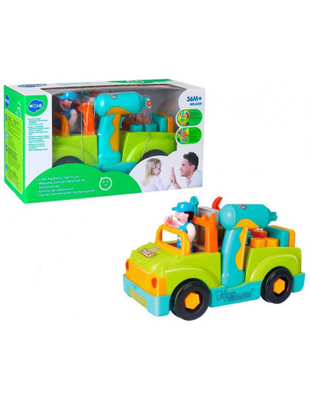 Camionul Plin Cu Scule Al Micului Mecanic Cu Lumini Si