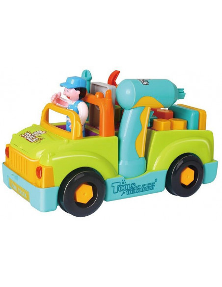 Camionul Plin Cu Scule Al Micului Mecanic Cu Lumini Si