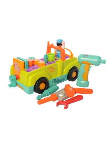 Camionul Plin Cu Scule Al Micului Mecanic Cu Lumini Si