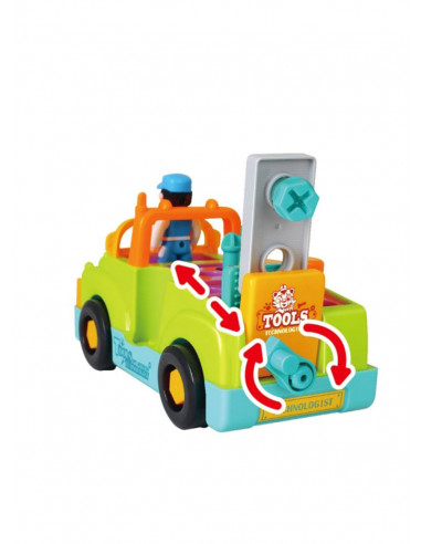 Camionul Plin Cu Scule Al Micului Mecanic Cu Lumini Si