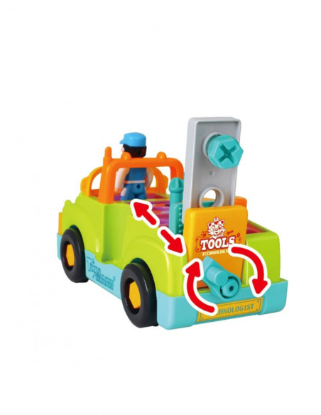Camionul Plin Cu Scule Al Micului Mecanic Cu Lumini Si
