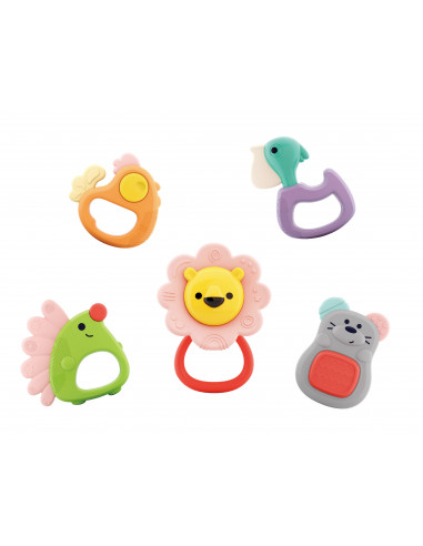 Set 5 Jucarii Pentru Dentitie In Cutie Forest Baby,E318A
