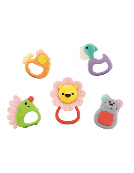 Set 5 Jucarii Pentru Dentitie In Cutie Forest Baby,E318A