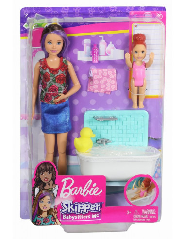 Papusa Barbie Mamica Satena Cu Bebelus,MTFHY97_FXH05