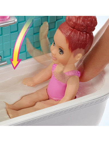 Papusa Barbie Mamica Satena Cu Bebelus,MTFHY97_FXH05
