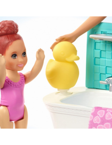 Papusa Barbie Mamica Satena Cu Bebelus,MTFHY97_FXH05