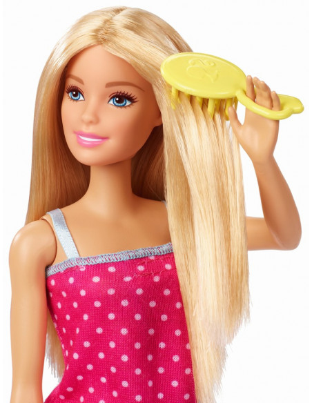 Barbie Set Baie Cu Dus Si Papusa Blonda,MTDVX51_FXG51
