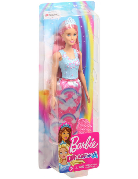 Barbie Barbie Printesa Cu Rochita Curcubeu,MTFXR94_FXR93