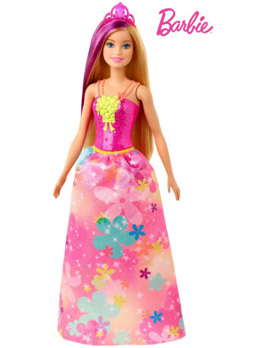 Barbie Papusa Printesa Dreamtopia Cu Coronita Roz,MTGJK12_GJK13