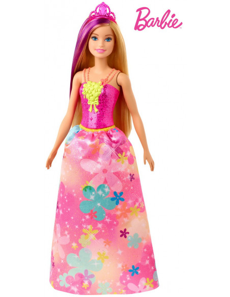 Barbie Papusa Printesa Dreamtopia Cu Coronita Roz,MTGJK12_GJK13