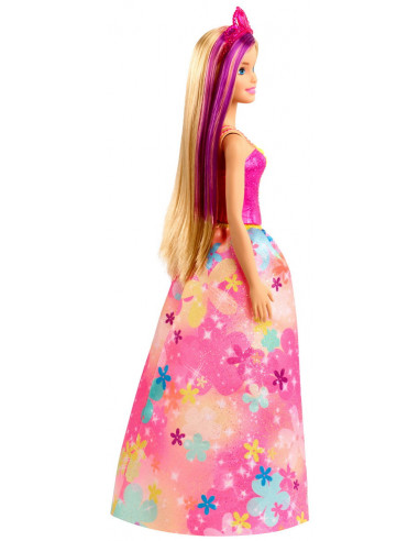 Barbie Papusa Printesa Dreamtopia Cu Coronita Roz,MTGJK12_GJK13