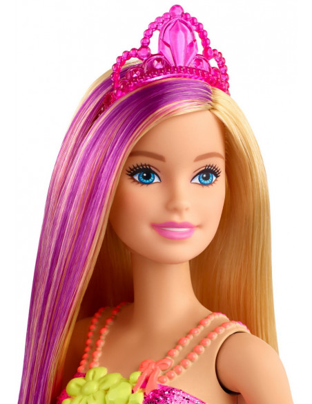 Barbie Papusa Printesa Dreamtopia Cu Coronita Roz,MTGJK12_GJK13