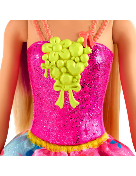 Barbie Papusa Printesa Dreamtopia Cu Coronita Roz,MTGJK12_GJK13