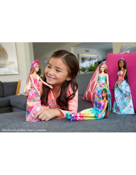 Barbie Papusa Printesa Dreamtopia Cu Coronita Roz,MTGJK12_GJK13