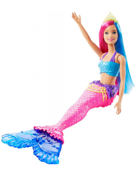 Barbie Papusa Sirena Cu Coronita Verde,MTGJK07_GJK08