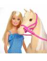 Barbie Set Papusa Cu Cal,MTFXH13