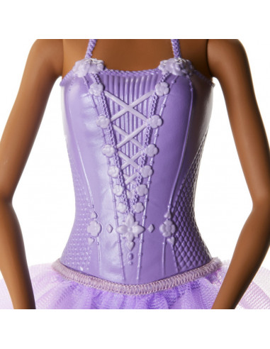Papusa Barbie Balerina Creola Cu Costum Lila,MTGJL58_GJL61
