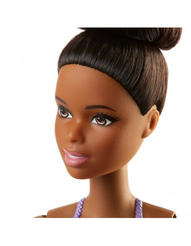 Papusa Barbie Balerina Creola Cu Costum Lila,MTGJL58_GJL61