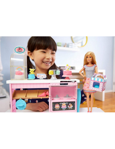Barbie Set Atelier Cofetarie Si Papusa,MTGFP59