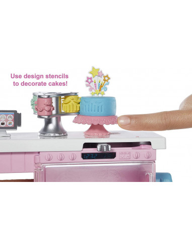Barbie Set Atelier Cofetarie Si Papusa,MTGFP59