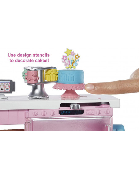 Barbie Set Atelier Cofetarie Si Papusa,MTGFP59