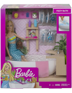 Barbie Set Cu Papusa O Baie Relaxanta