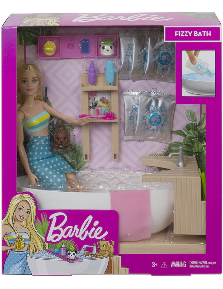 Barbie Set Cu Papusa O Baie Relaxanta,MTGJN32
