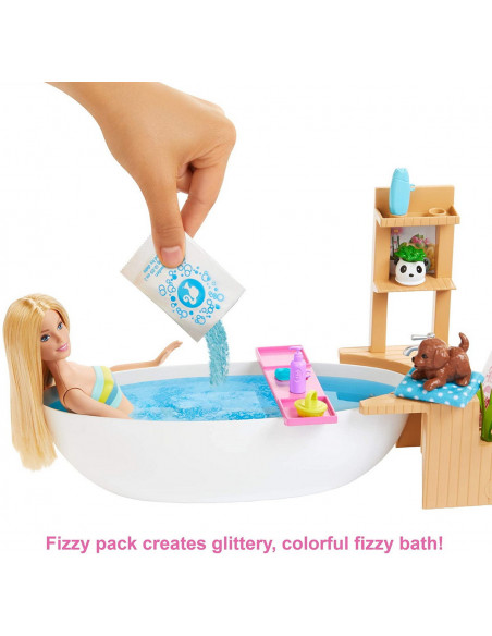 Barbie Set Cu Papusa O Baie Relaxanta,MTGJN32
