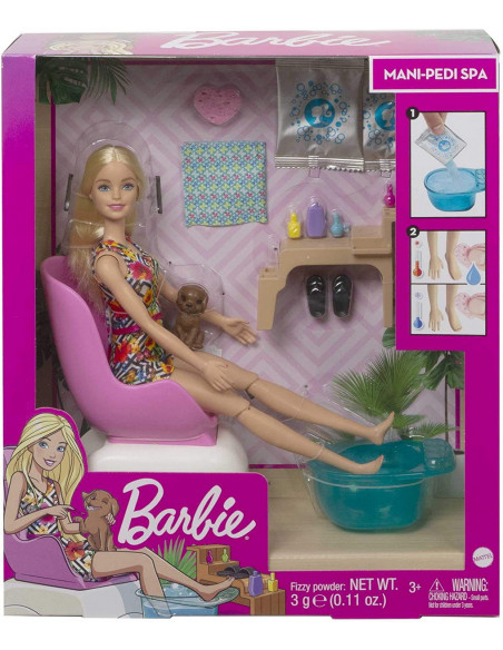 Barbie Set Cu Papusa La Salonul De Manichiura,MTGHN07
