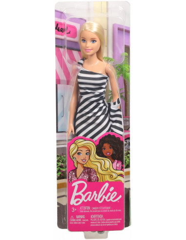 Papusa Barbie Tinute Stralucitoare Blonda Cu Rochita