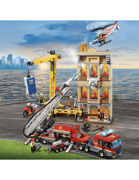 Lego City Divizia Pompierilor Din Centrul Orasului 60216,60216